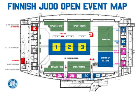 Finnish Judo Open 2022 Event Map